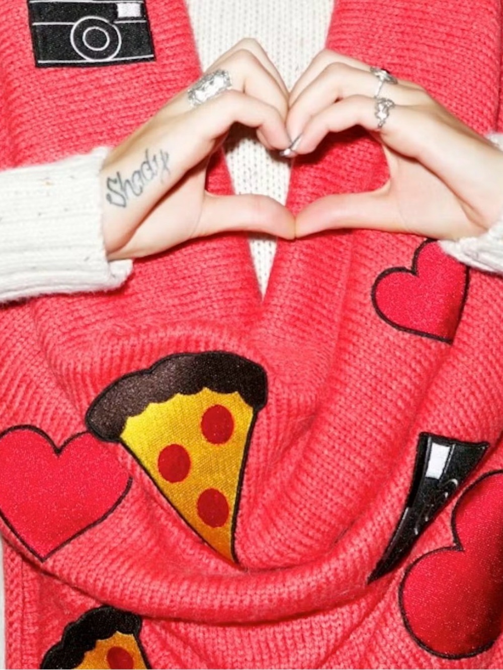 Wildfox Bright Red Knit Sweater